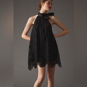 Anthro Maeve Bow Halter Dress NWT